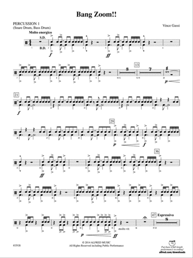 Bang Zoom!: 1st Percussion