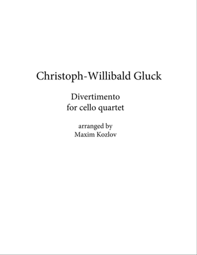 Divertimento for cello quartet