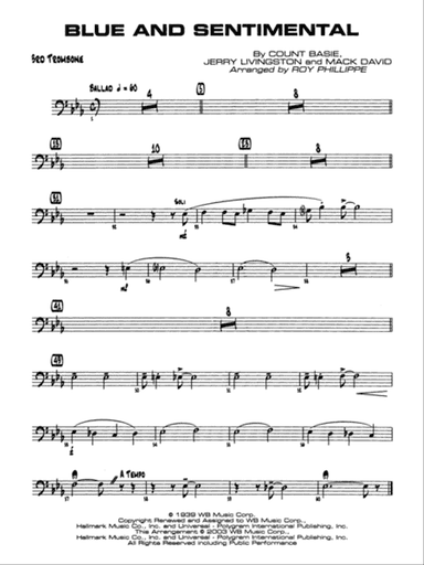 Blue and Sentimental: 3rd Trombone