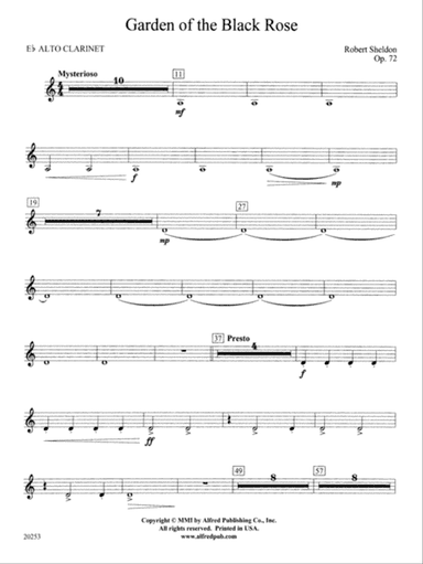 Garden of the Black Rose: E-flat Alto Clarinet