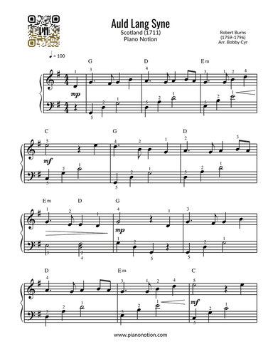 Auld Lang Syne (Piano Solo)