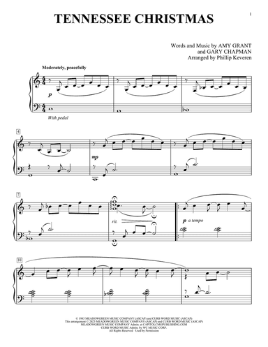 Tennessee Christmas (arr. Phillip Keveren)