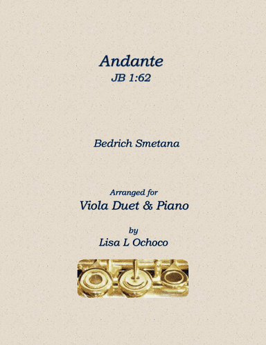 Andante JB 1:62 for Viola Duet and Piano