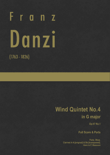 Danzi - Wind Quintet No.4 in G major, Op.67 No.1