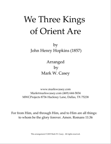 We Three Kings of Orient Are