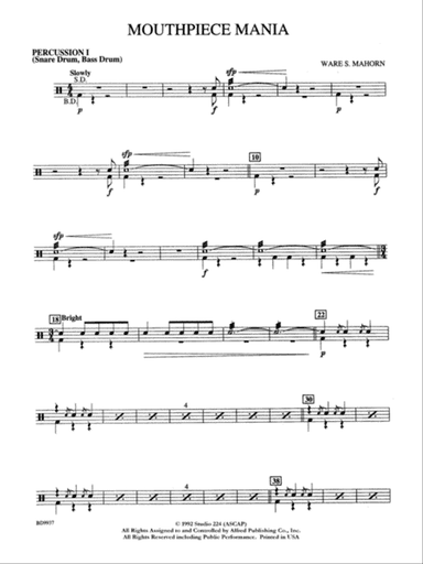 Mouthpiece Mania: 1st Percussion