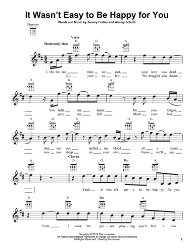 It Wasn't Easy To Be Happy For You