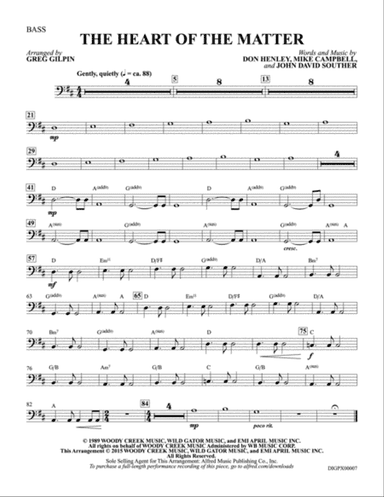 The Heart of the Matter: Bass