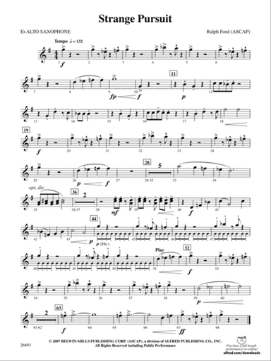 Strange Pursuit: E-flat Alto Saxophone