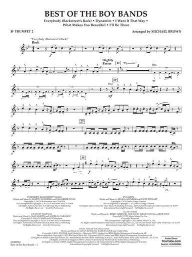 Best Of The Boy Bands - Bb Trumpet 2