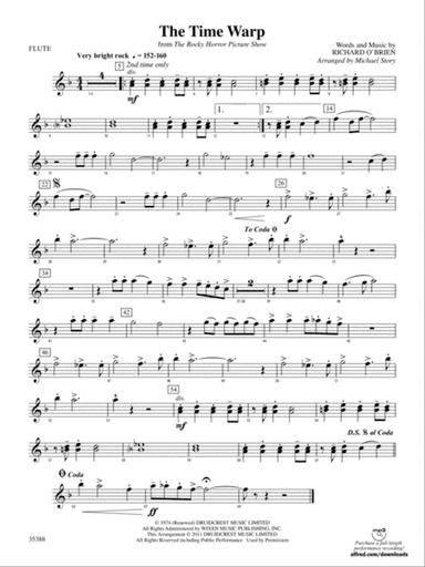 The Time Warp (from The Rocky Horror Picture Show): Flute