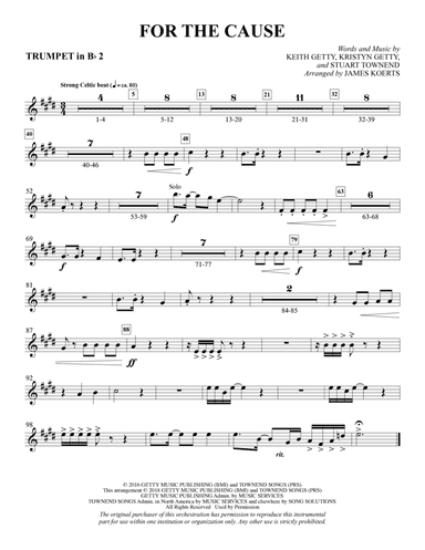 For the Cause (arr. James Koerts) - Bb Trumpet 2