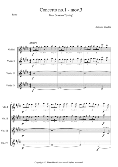 The Four Seasons - Spring 3rd Movement