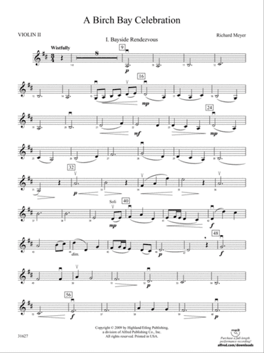 A Birch Bay Celebration: 2nd Violin