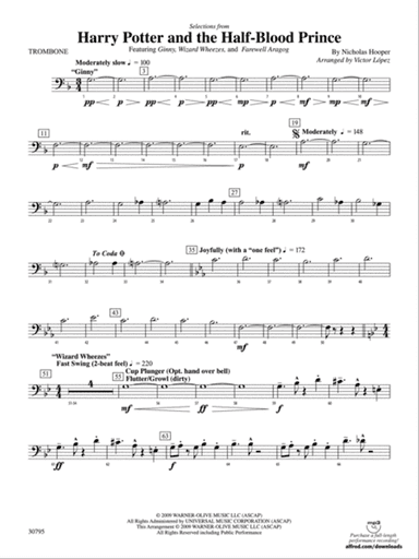 Harry Potter and the Half-Blood Prince, Selections from: 1st Trombone