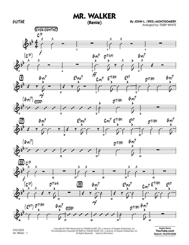 Mr. Walker (arr. Terry White) - Guitar