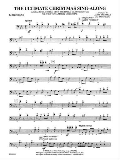 The Ultimate Christmas Sing-Along: 1st Trombone