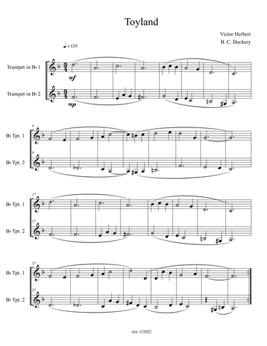 Toyland (Trumpet Duet)
