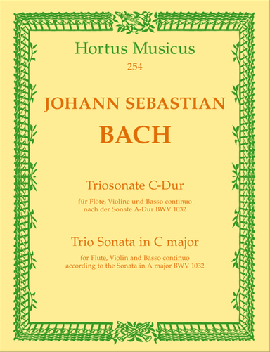 Trio Sonata for Flute, Violin and Basso continuo C major