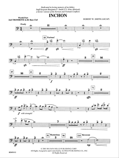 Inchon: (wp) 2nd B-flat Trombone B.C.
