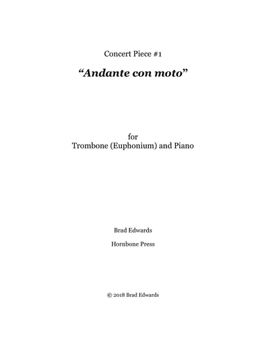 Concert Piece #1: Andante con Moto