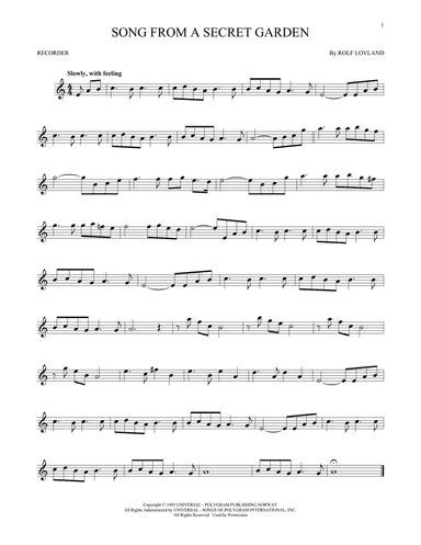 Song From A Secret Garden