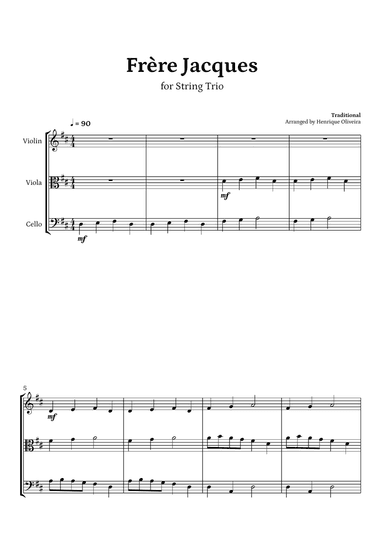 Frère Jacques (String Trio)