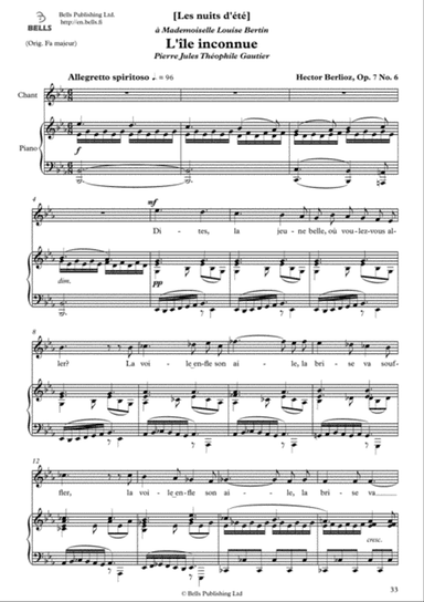 L'ile inconnue, Op. 7 No. 6 (E-flat Major)