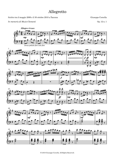Allegretto Op. 12 No. 1