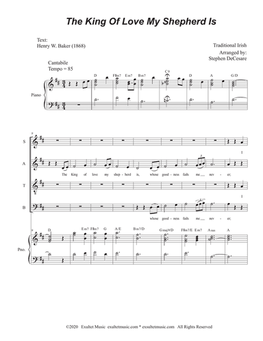 The King Of Love My Shepherd Is (SATB)