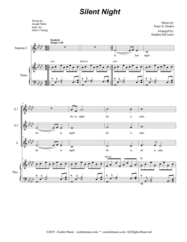 Silent Night (Vocal Trio - (SSA)
