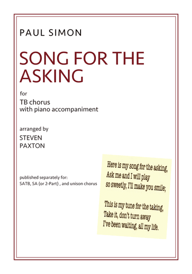 Song For The Asking