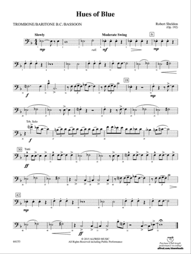 Hues of Blue: 1st Trombone