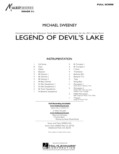 Legend Of Devil's Lake - Full Score