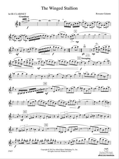 The Winged Stallion: 1st B-flat Clarinet