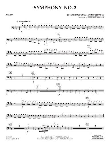 Symphony No. 2 (arr. Jamin Hoffman) - Cello