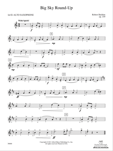 Big Sky Round-Up: E-flat Alto Saxophone