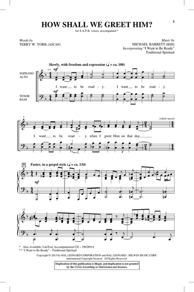 How Shall We Greet Him?