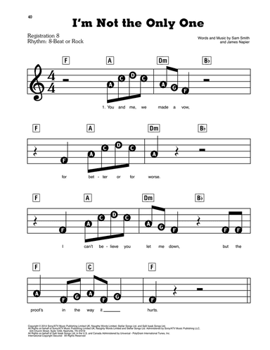 I'm Not The Only One