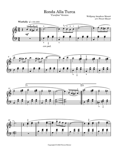 Rondo Alla Turca (As a 3/4 Waltz)