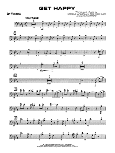 Get Happy: 1st Trombone