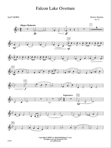 Falcon Lake Overture: 2nd F Horn