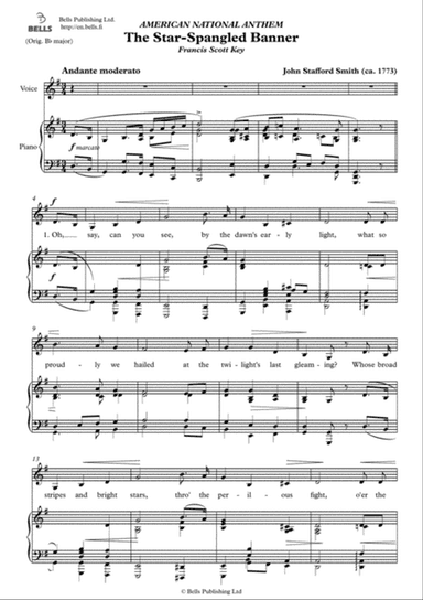 The Star-Spangled Banner (G Major)