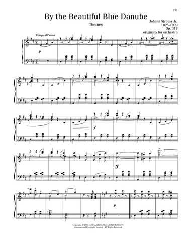 By The Beautiful Blue Danube