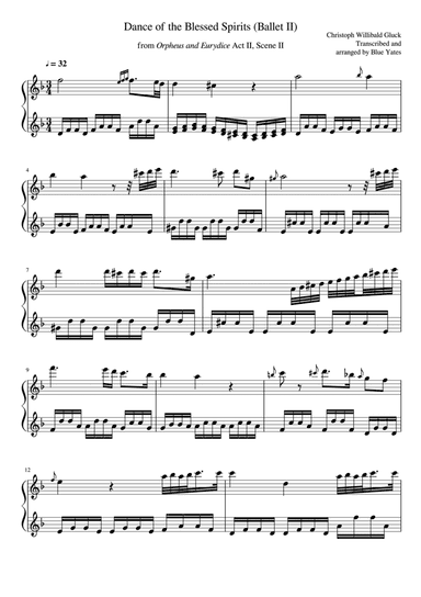 Dance of the Blessed Spirits Ballet II (Christoph Willibald Gluck)