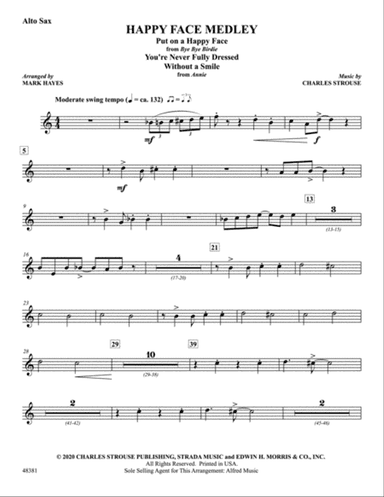 Happy Face Medley: E-flat Alto Saxophone