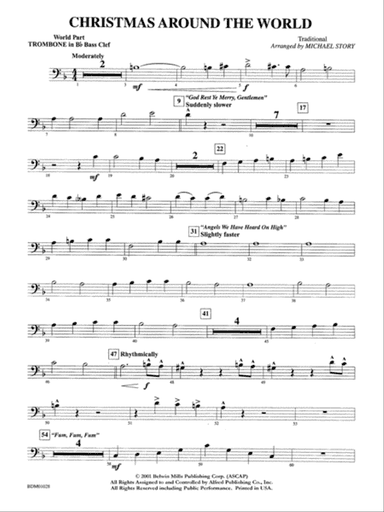 Christmas Around the World: WP 1st B-flat Trombone B.C.