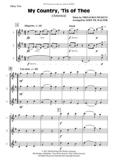 My Country, 'Tis Of Thee (America)