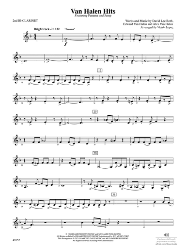 Van Halen Hits: 2nd B-flat Clarinet