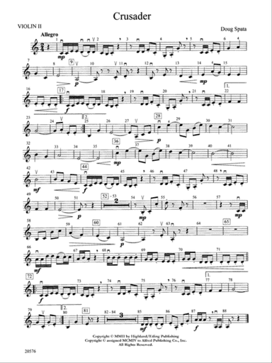 Crusader: 2nd Violin